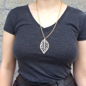 Cutwork Leaf necklace